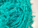 Linen Fuzzy Ribbon - Turquoise - SilkRouteIndia