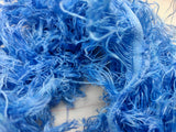 Linen Fuzzy Ribbon - Azure Blue - SilkRouteIndia