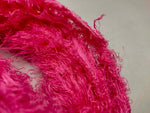Linen Fuzzy Ribbon - Pink Lips - SilkRouteIndia