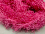 Linen Fuzzy Ribbon - Pink Lips - SilkRouteIndia