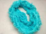 Linen Fuzzy Ribbon - Sea Blue - SilkRouteIndia
