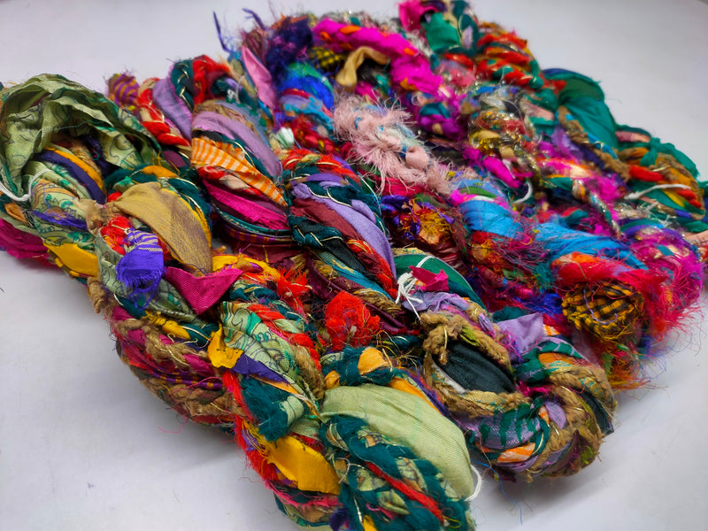 Recycled Yarn - Braided Lurex