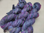 Recycled Sari Silk Ribbon - Blue Echo - SilkRouteIndia