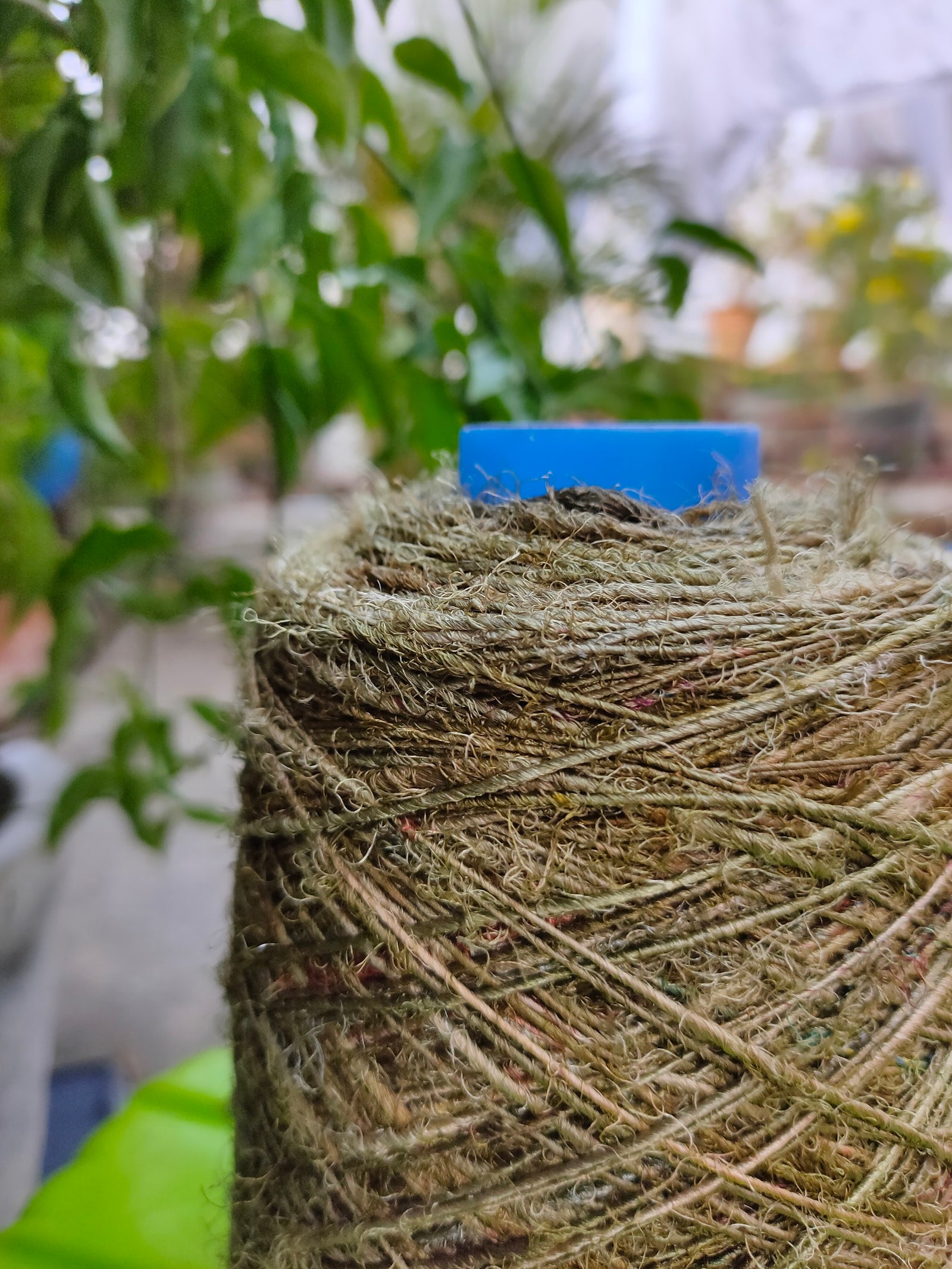 Recycled Sari Silk Yarn Prime Army - SilkRouteIndia