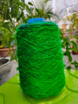 Recycled Sari Silk Yarn Prime - Green - SilkRouteIndia