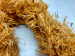 Linen Fuzzy Ribbon - Burnt Orange - SilkRouteIndia