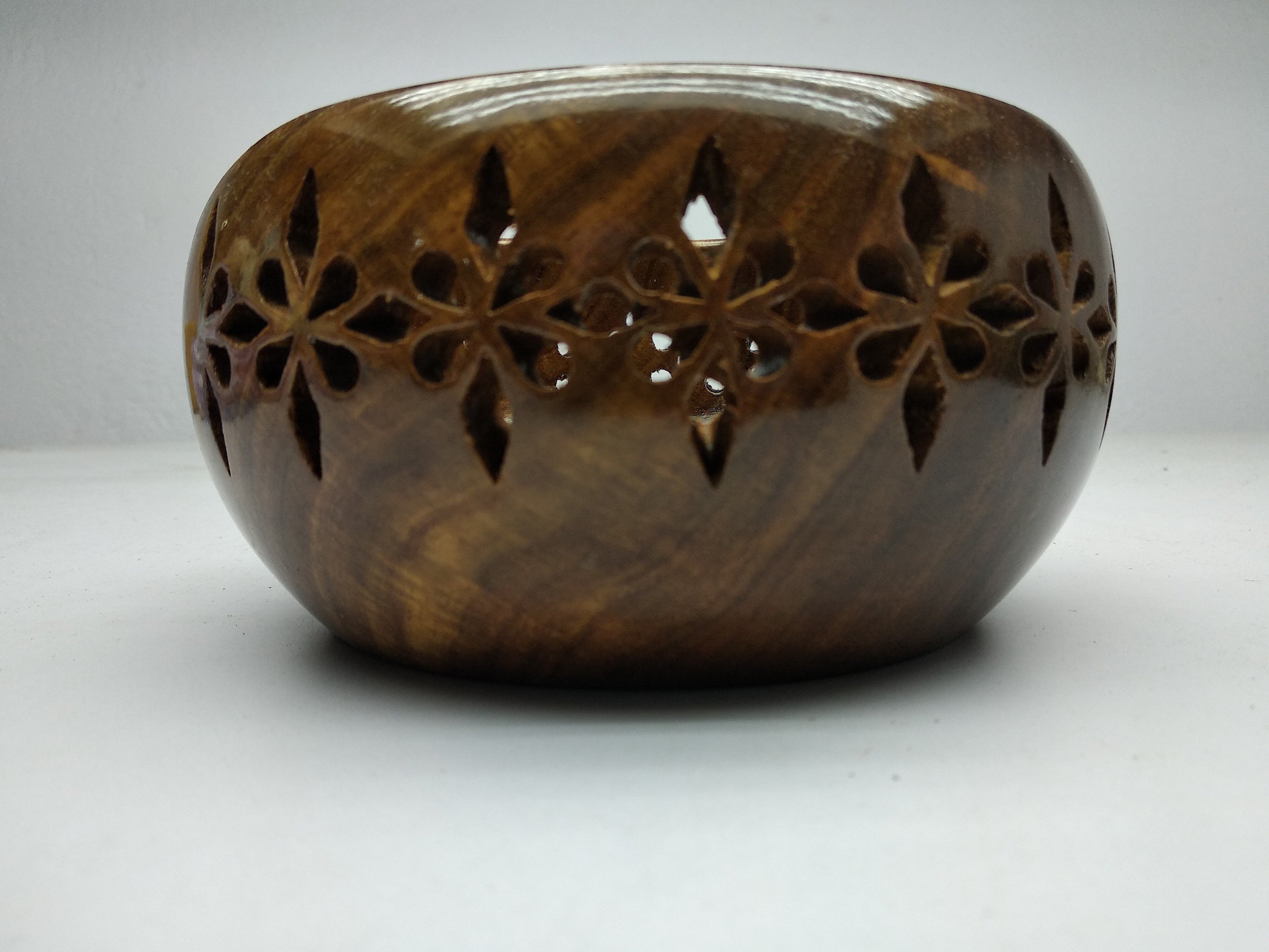 Yarn Bowl and Crochet Hook - Wooden