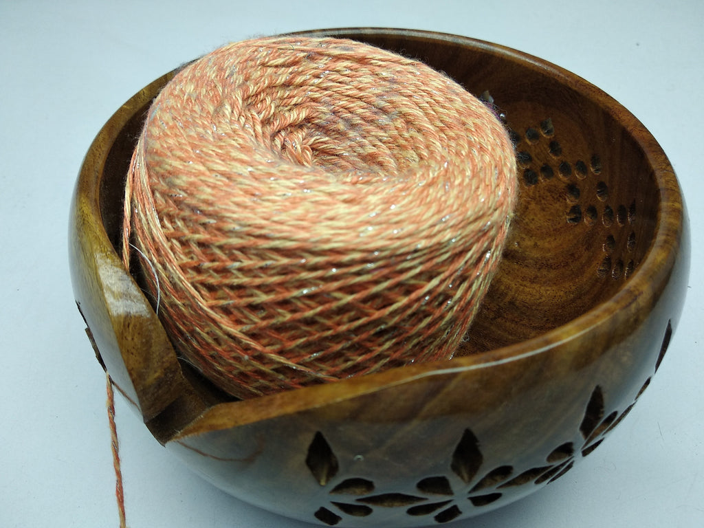 Yarn Bowl and Crochet Hook - Wooden