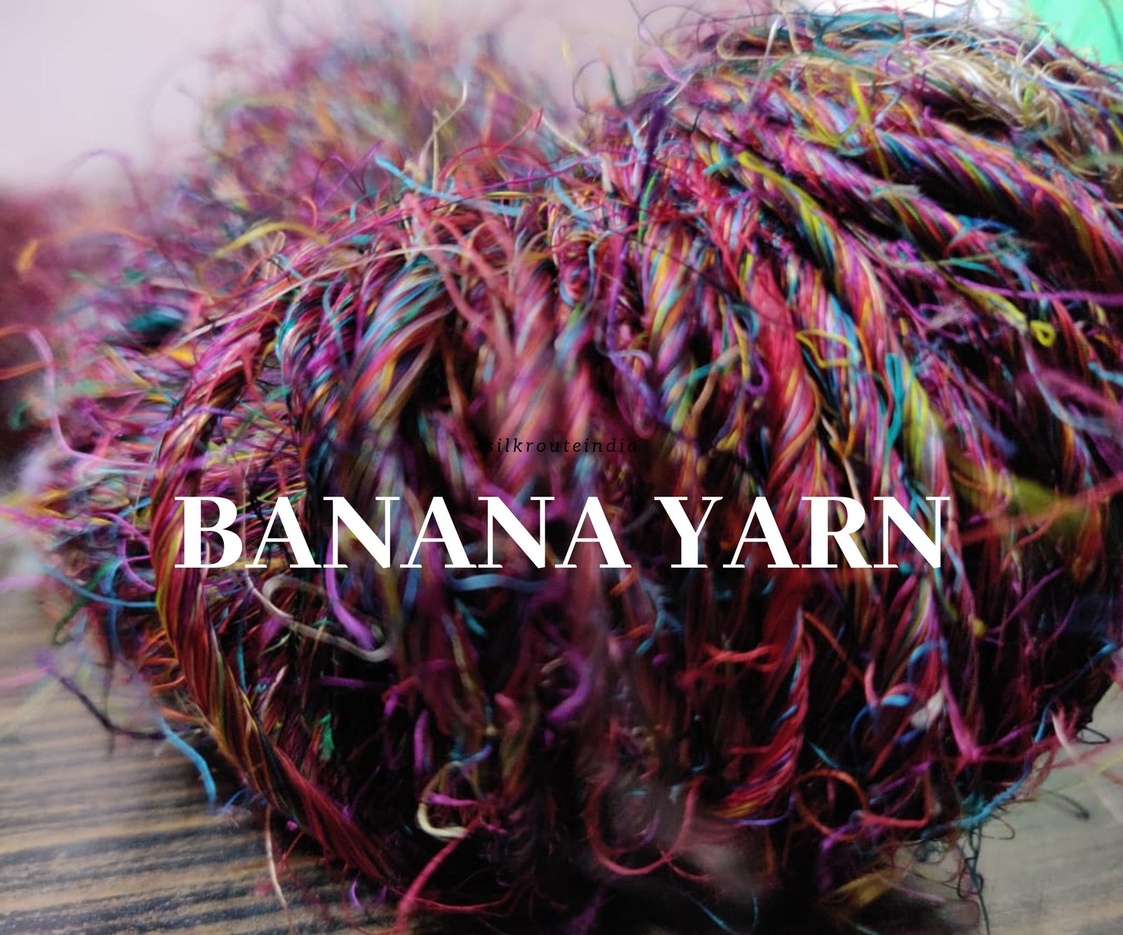 Recycled Banana Yarn- Multicolor - SilkRouteIndia