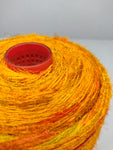 Recycled Sari Silk Yarn Prime - Orange - SilkRouteIndia