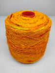 Recycled Sari Silk Yarn Prime - Orange - SilkRouteIndia