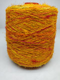 Recycled Sari Silk Yarn Prime - Orange - SilkRouteIndia