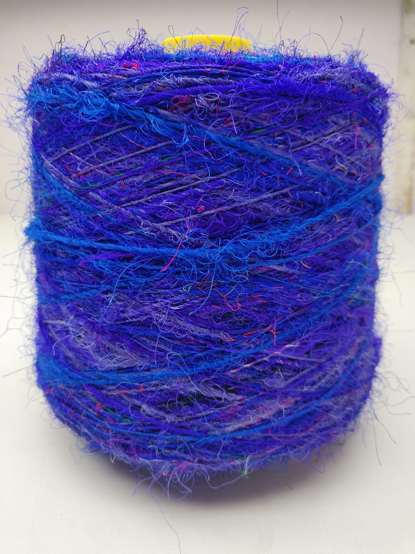 Recycled Sari Silk Yarn Prime - Navy Blue - SilkRouteIndia