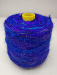 Recycled Sari Silk Yarn Prime - Navy Blue - SilkRouteIndia