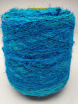 Recycle Sari Silk Yarn Prime - Sea Blue - SilkRouteIndia - Recycled Sari Silk Yarn Prime that is available in multitude of colors, and being premium, you get extra length of yarn in the same weight. We fabricate Recycled Sari Yarn from the bi-product of sari and silk production units.