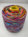 Recycled Sari Silk Yarn Prime - Multicolor - SilkRouteIndia