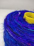 Recycled Sari Silk Yarn Prime - Navy Blue - SilkRouteIndia