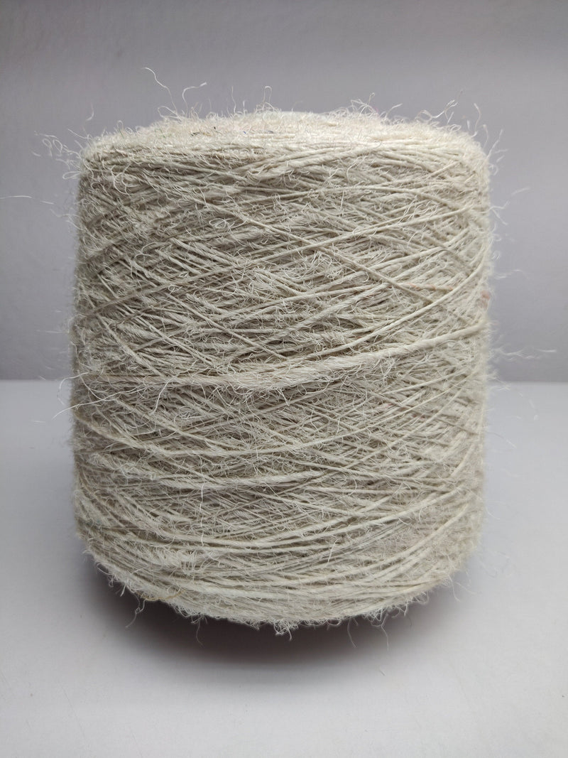 Recycled Sari Silk Yarn Prime White
