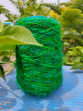 Recycle Sari silk Yarn Prime - Green that is available in multitude of colors, and being premium, you get extra length of yarn in the same weight. We fabricate Sari Silk Yarn from the bi-product of sari and silk production units. The Yarn, available with us, is hand spun into bright hanks which is suitable for number of Handicrafts applications. Sari Silk yarn comes with various fiber mixes that also happens to help people and the planet.