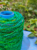 Recycled Sari silk Yarn Prime - Green that is available in multitude of colors, and being premium, you get extra length of yarn in the same weight. We fabricate Sari Silk Yarn from the bi-product of sari and silk production units. The Yarn, available with us, is hand spun into bright hanks which is suitable for number of Handicrafts applications. Sari Silk yarn comes with various fiber mixes that also happens to help people and the planet.